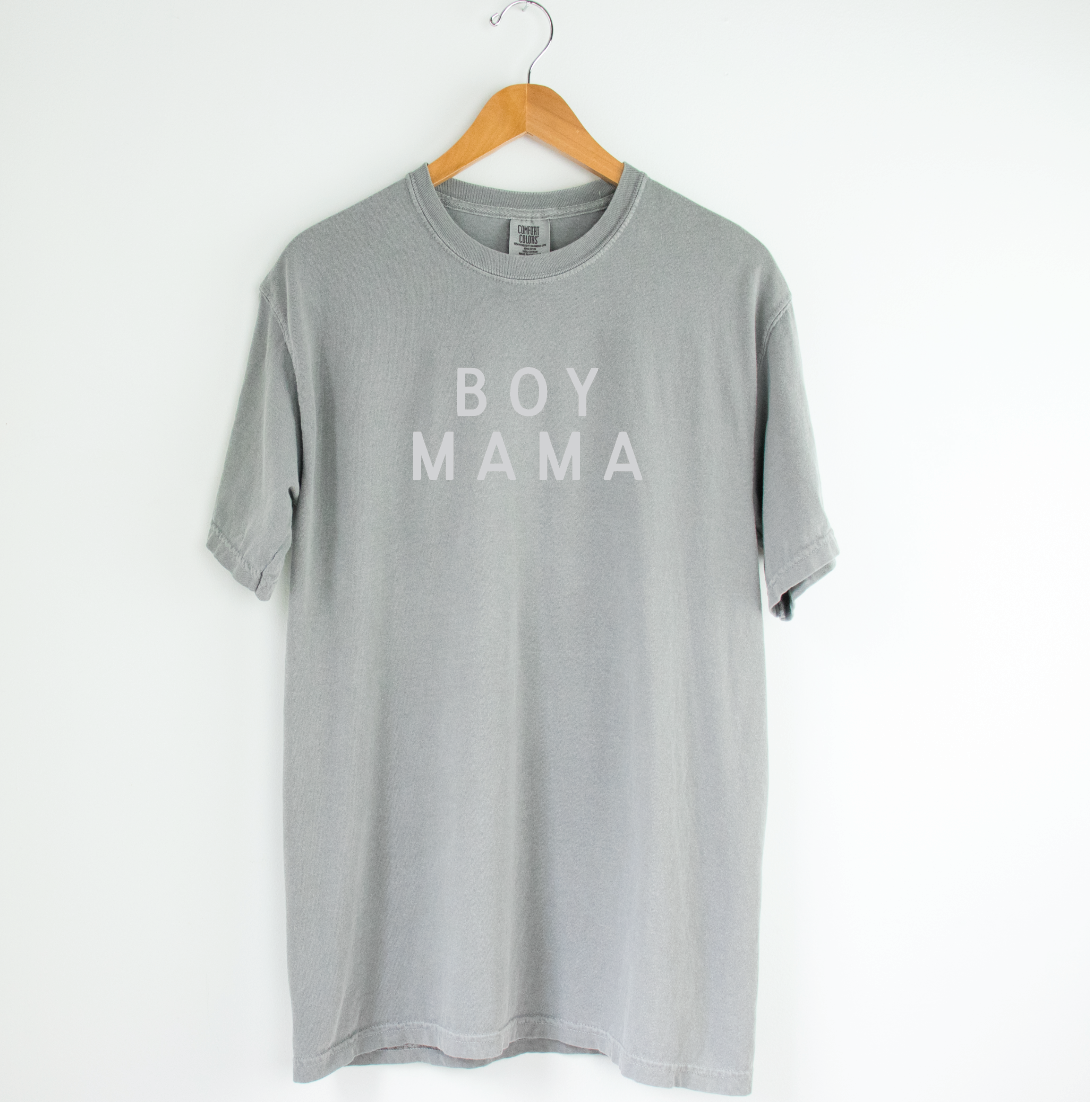 Boy Mama Minimal Tee-3 Colors