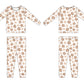 Sad Beige Daisy 2-Piece Pajama Set