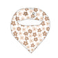 Sad Beige Daisy Bib