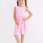Bubblegum Pink Tank Pocket Twirl Dress