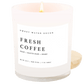 Fresh Coffee Soy Candle - White Jar - 11 oz