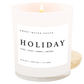 Holiday Soy Candle - White Jar - 11 oz