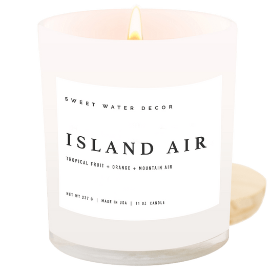 Island Air Soy Candle - White Jar - 11 oz
