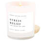 Stress Relief Soy Candle - White Jar - 11 oz