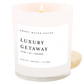 Luxury Getaway Soy Candle - White Jar - 11 oz