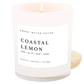 Coastal Lemon Soy Candle - White Jar - 11 oz