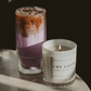 Ube Latte Soy Candle - White Jar - 11 oz