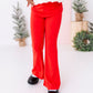 Holly Red | RIBBED FLARES