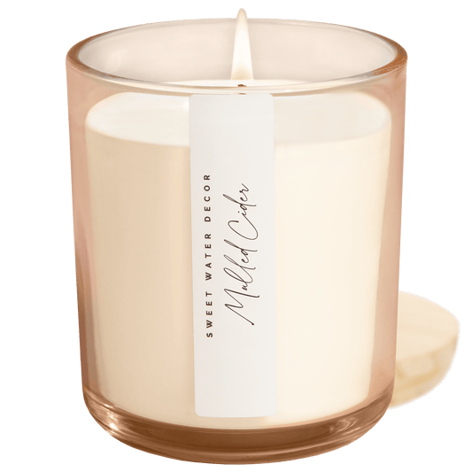 Mulled Cider Soy Candle - Tinted Glass Jar - 12 oz