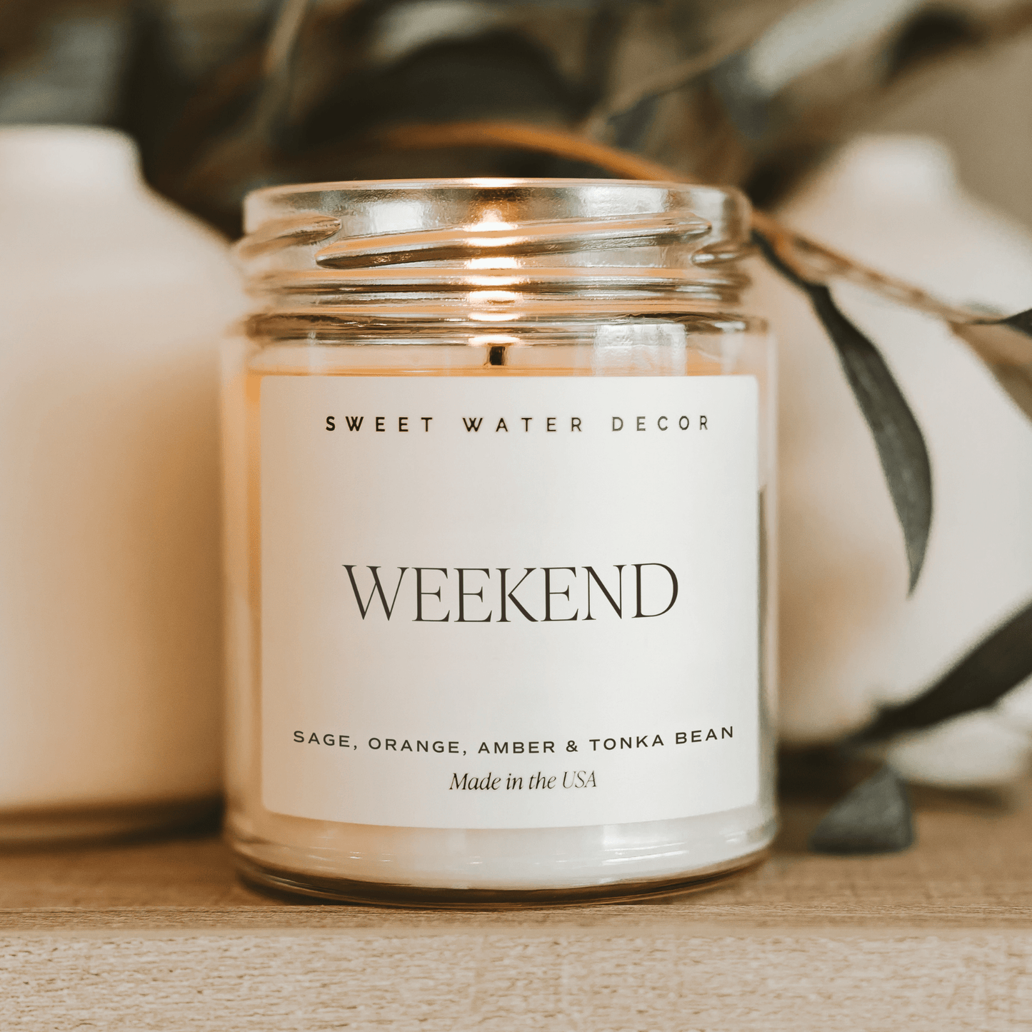 Weekend Soy Candle - Clear Jar - 9 oz