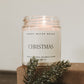 Christmas Soy Candle - Clear Jar - 9 oz