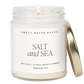 Salt and Sea Soy Candle - Clear Jar - 9 oz