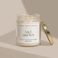 Salt and Sea Soy Candle - Clear Jar - 9 oz
