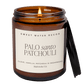 Palo Santo Patchouli Soy Candle - Amber Jar - 9 oz