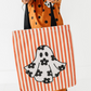 FLORAL GHOSTIE STRIPE | Trick-or-Treat Bag