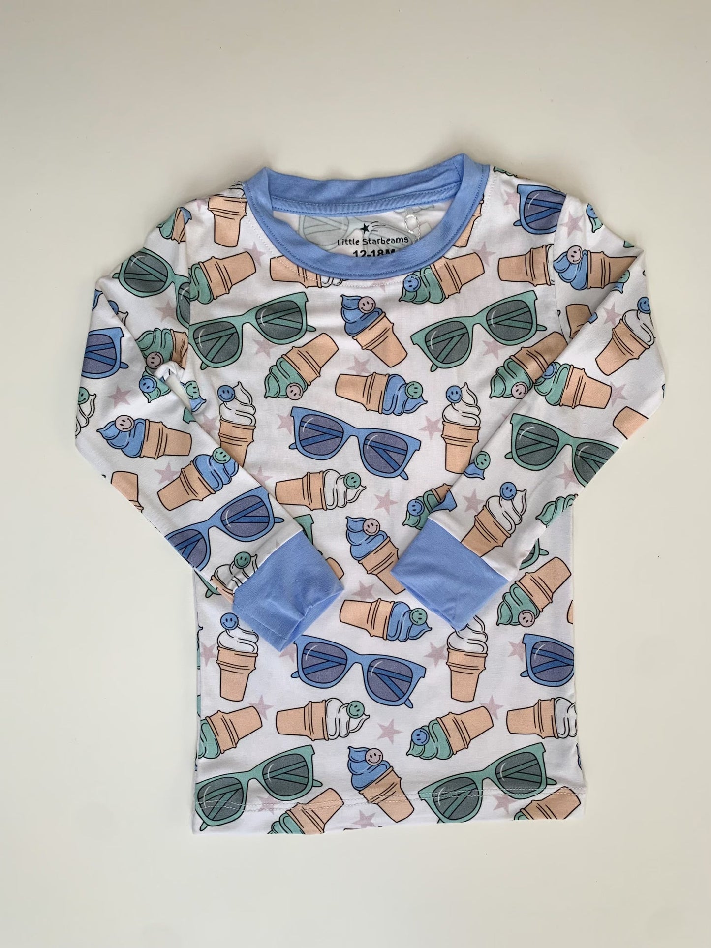 Sweet Dude Ice Cream 2-Piece Pajama Set