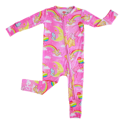 Care Bears Baby™ Pink Stars Convertible Zip Pajama
