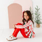Holly Red | Ribbed SLIM LEGGINGS