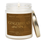 Gingerbread and Spice Soy Candle - Clear Jar - 9 oz
