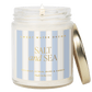 Salt and Sea Soy Patterned Candle - Clear Jar - 9 oz