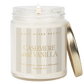 Cashmere and Vanilla Soy Patterned Candle - Clear Jar - 9 oz