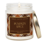 Pumpkin Spice Soy Candle - Patterned 9 oz - Clear Jar