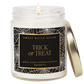 Trick or Treat Soy Candle - Patterned 9 oz - Clear Jar (Farmhouse)