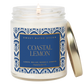 Coastal Lemon Soy Candle - Clear Patterned Jar - 9 oz