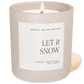 Let It Snow Soy Candle - Tan Matte Jar - 15 oz