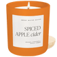 Spiced Apple Cider Soy Candle - Orange Matte Jar - 15 oz
