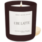 Ube Latte Soy Candle - Brown Matte Jar - 15 oz