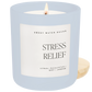 Stress Relief Soy Candle - Blue Matte Jar - 15 oz