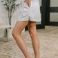 Call it What you Wanna Drawstring Skort in Grey