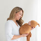 Camel Brown Swaddle Blanket and Hat Set
