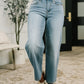 Claudia Mid Rise Wide Leg Ankle Jean