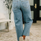 Claudia Mid Rise Wide Leg Ankle Jean
