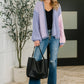 Coffee Date Color Block Cardigan