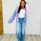 Coffee Date Color Block Cardigan
