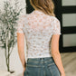 Confidently Cute Sheer Mesh Top