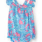 Crab Walk Ruffle Cross Back Romper
