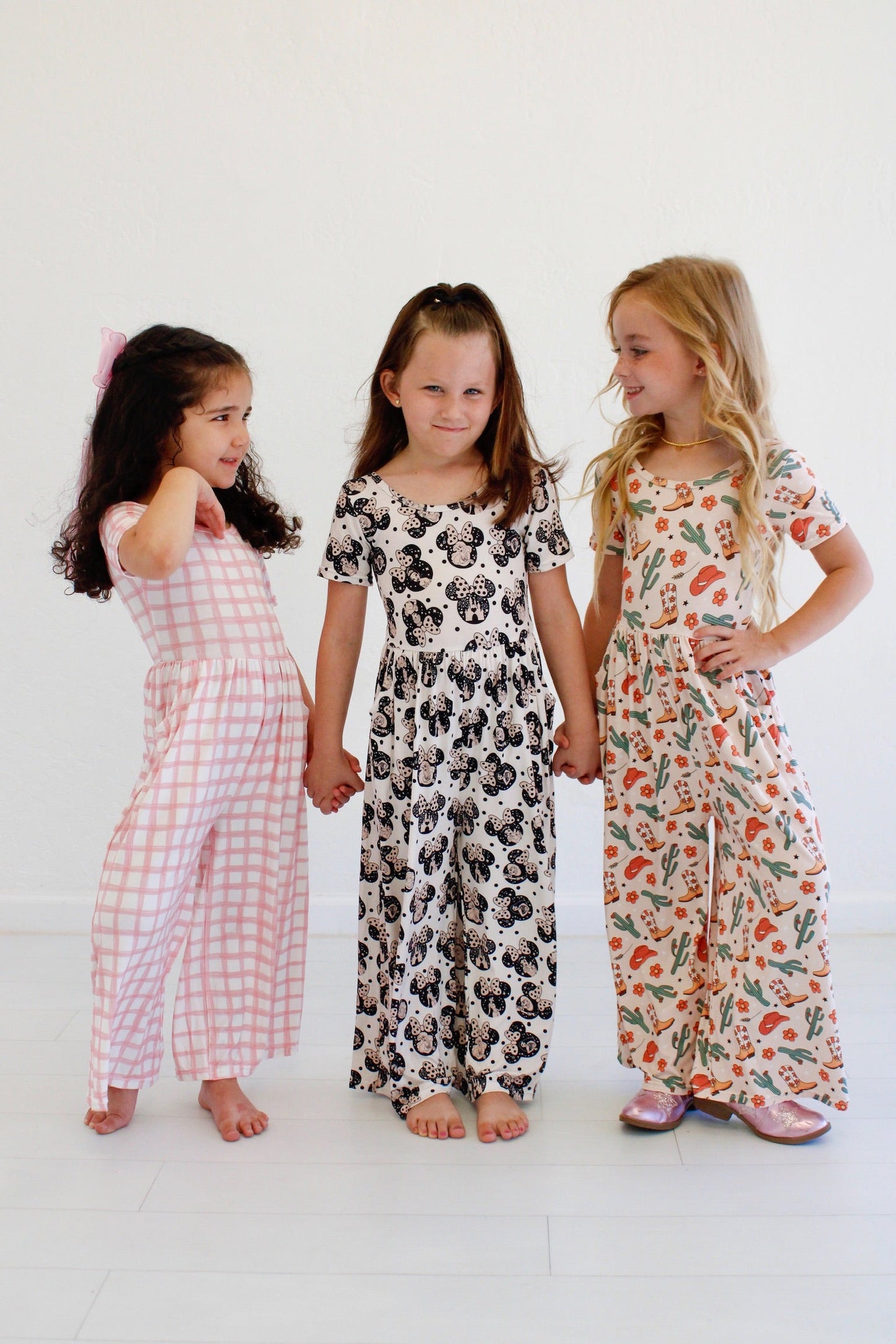 Falling for Luxe- Bubblegum Check Romper