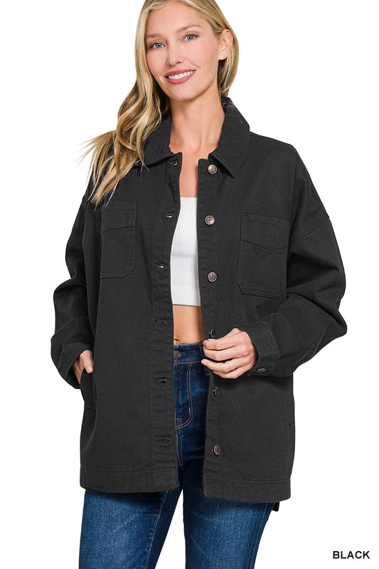 Fireside Denim Jacket- Black