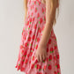 Strawberry Shirred Dress