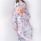 Bloom Knotted Baby Gown With Hat/Headband Option (Newborn-3 months)