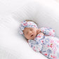 Bloom Knotted Baby Gown With Hat/Headband Option (Newborn-3 months)