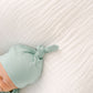 Mint Knotted Baby Gown With Hat/Headband Option (Newborn-3 months)