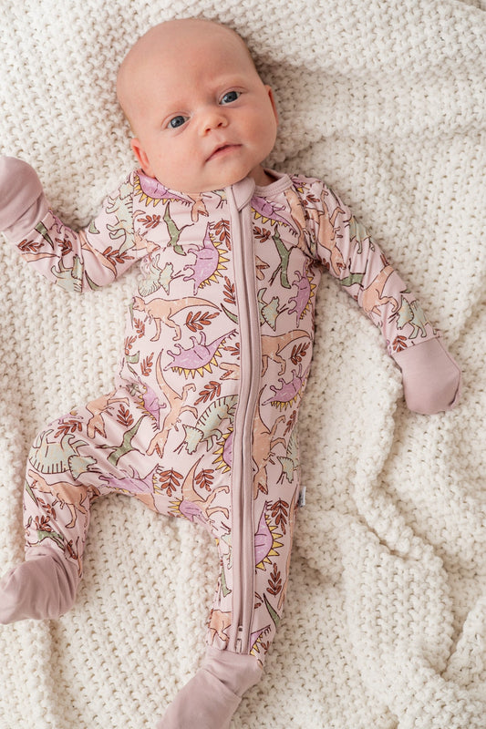 Pink Dino Zippy Pajamas