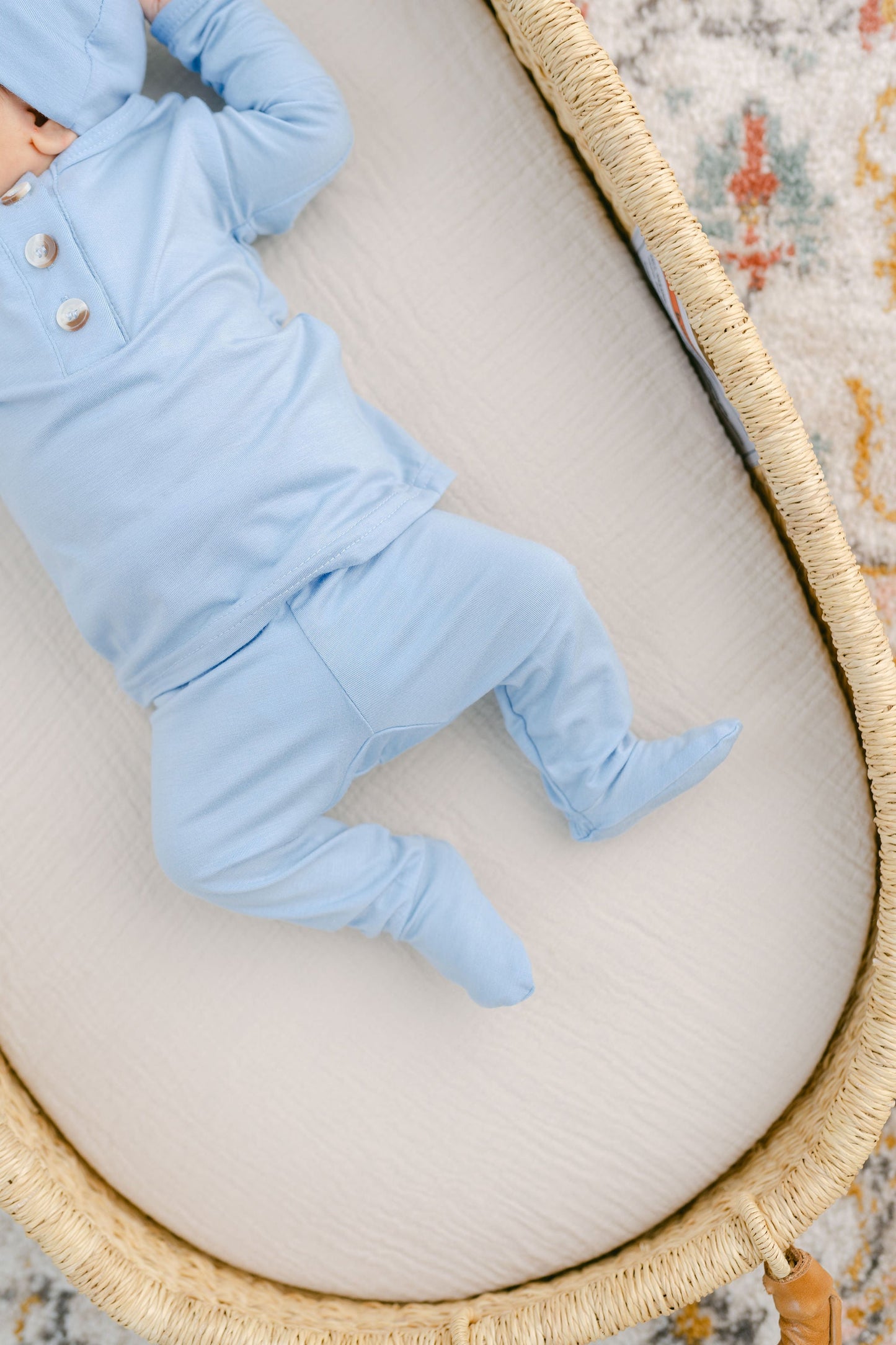 Baby Blue Baby Outfit With Hat Option