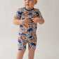 Blue Dino 2-Piece shorty Pajama Set
