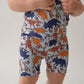 Blue Dino 2-Piece shorty Pajama Set